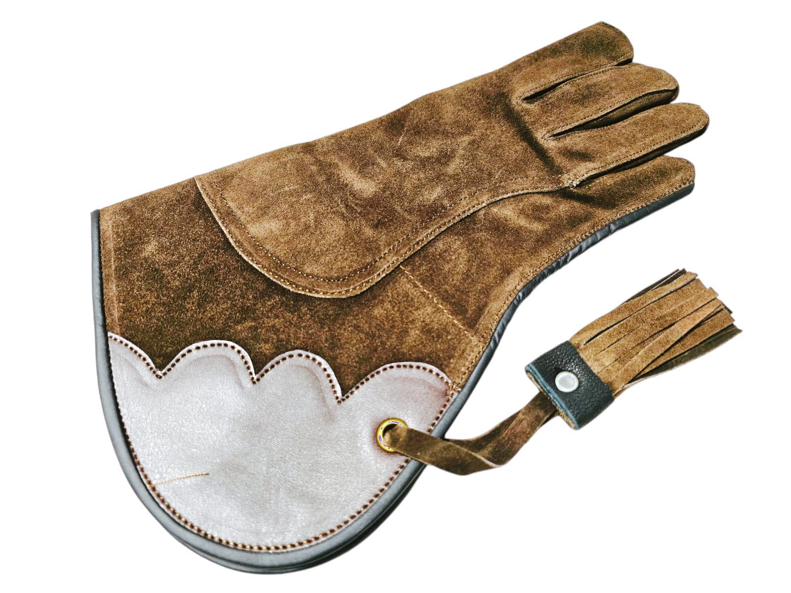 Gants De Tir à L'Arc En Maille Respirante Avec Protection Cuir - Confort Et Précision Pour Archers