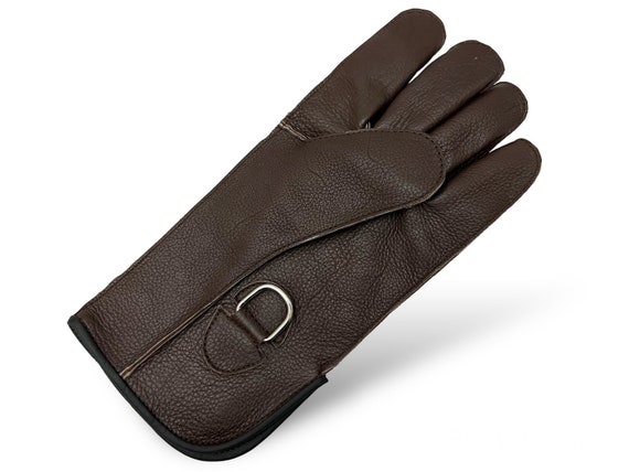 Falconry Glove Nubuck Leather Falconry Short Gloves Bird Handling