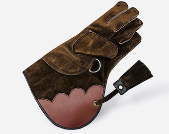 Falconry Gloves - Suede Falconry Glove - Leather Falconry Glove - Bird Handling Gloves - Pet Gloves - Bird of Prey Gloves - Falconry Glove