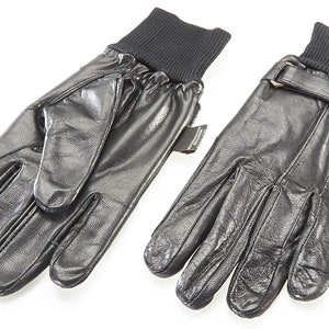 Leather Driving Gloves - Winter Gloves - Driving Gloves for men - Car Driving Gloves - Black Leather Driving Gloves