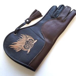 Falconry Glove Bird Handling Gloves Pet Gloves Leather Falconry Gloves Birds of Prey Glove Bird Lovers Gift Falconry Gift image 5