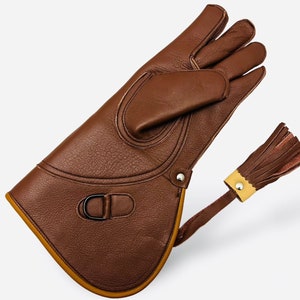 Leather Falconry Glove Falconry Gloves Bird Handling Gloves Pet Gloves Bird of Prey Gloves Falconry Glove Gift for Bird Lovers image 1