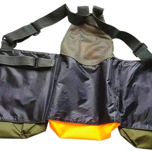 thumbnail image 2 of ALTAWASH Falconry Cordura Bag – Hunting Bag With Strap & Meat Pocket – Jet Black Eagle Design 2 of 5