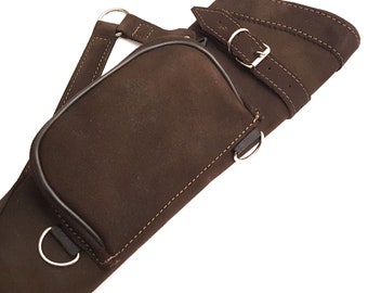 SAS Southland Archery Supply - Linguetta Per Tiro Con L'Arco In Pelle Scamosciata E Pelle (RH E LH) - Ideale Per Giovani E Adulti