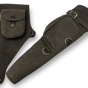 Archery Quiver - Archery Side Quiver - Archery Hip Quiver - Suede Quiver - Hip Quiver - Quiver for Arrows - Arrow Quiver - Archery Bow