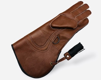 Falconry Glove - Leather Falconry Glove - Eagle Glove - Bird Handling Glove - Hawk Glove - Birds of Prey Glove - Falcon Handling Glove