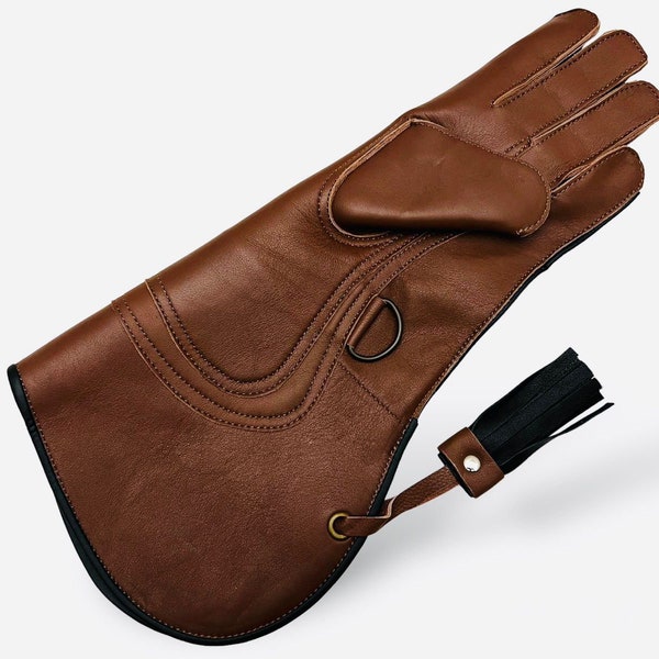 Falconry Glove - Leather Falconry Glove - Eagle Glove - Bird Handling Glove - Hawk Glove - Birds of Prey Glove - Falcon Handling Glove