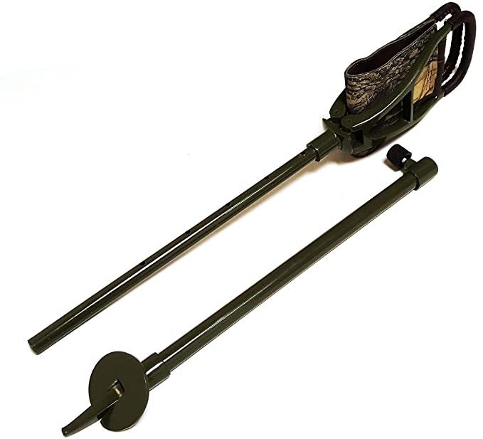 Bâton de siège unique pour marche, chasse, tir avec arbre et ceinture Bâton de siège unique pour marche, chasse, tir avec arbre et ceinture