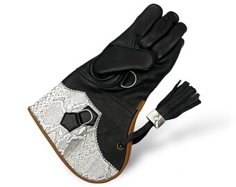 Falconry Glove - Leather Falconry Glove - Bird Handling Gloves - Pet Gloves - Bird of Prey Gloves - Womens Falconry Glove