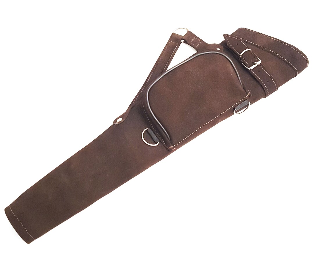 Universe Archery Carquois de flèche arrière | Support de flèche en cuir véritable | Carquois traditionnel fait main de qualité H pour la chasse et le tir à l'arc
