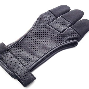 Archery Shooting Glove – Leather archery glove - Archery bow glove - Archery finger glove - Archery shooting glove - Archery gift