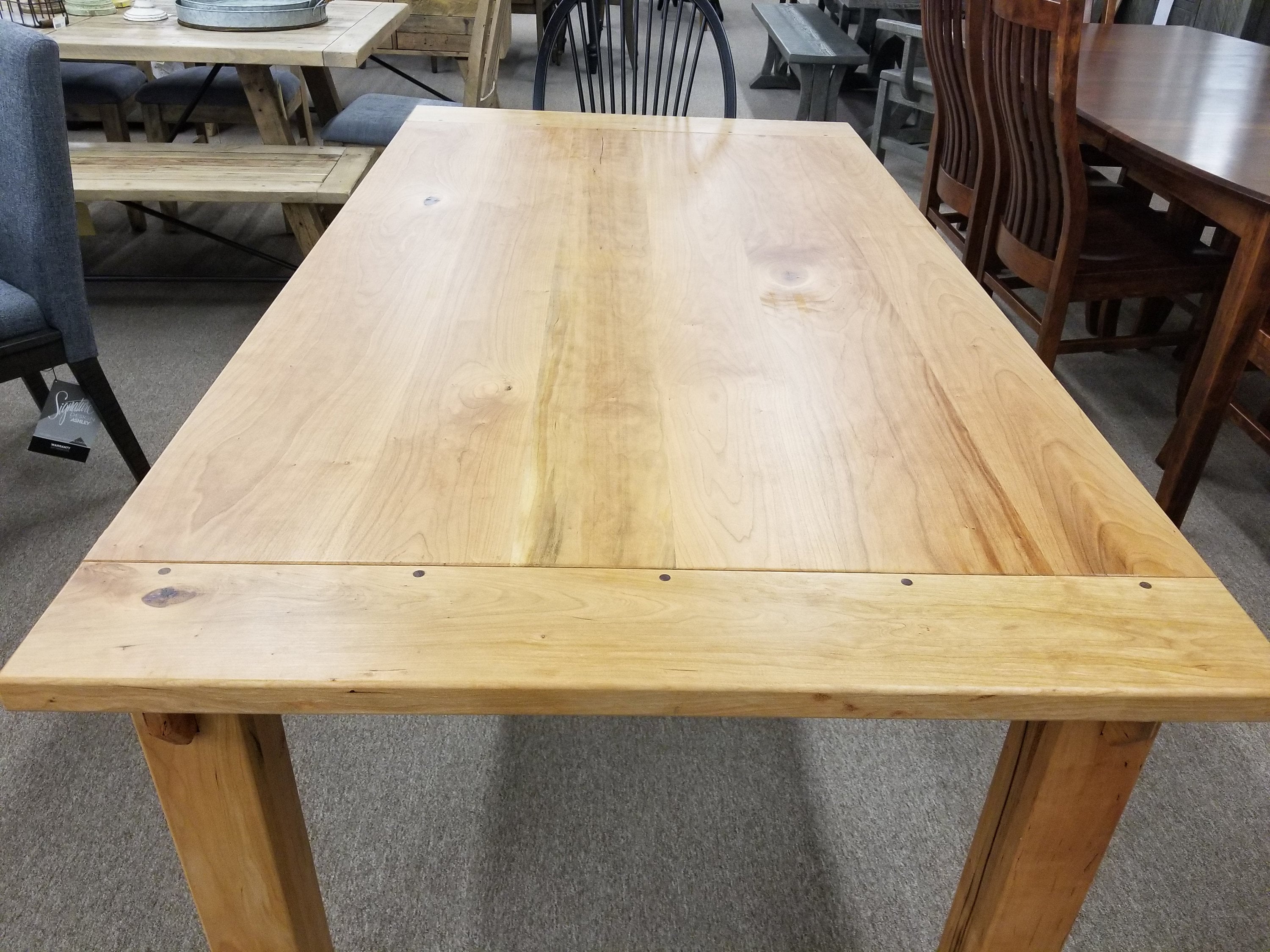 Breadboard Dining Table Etsy