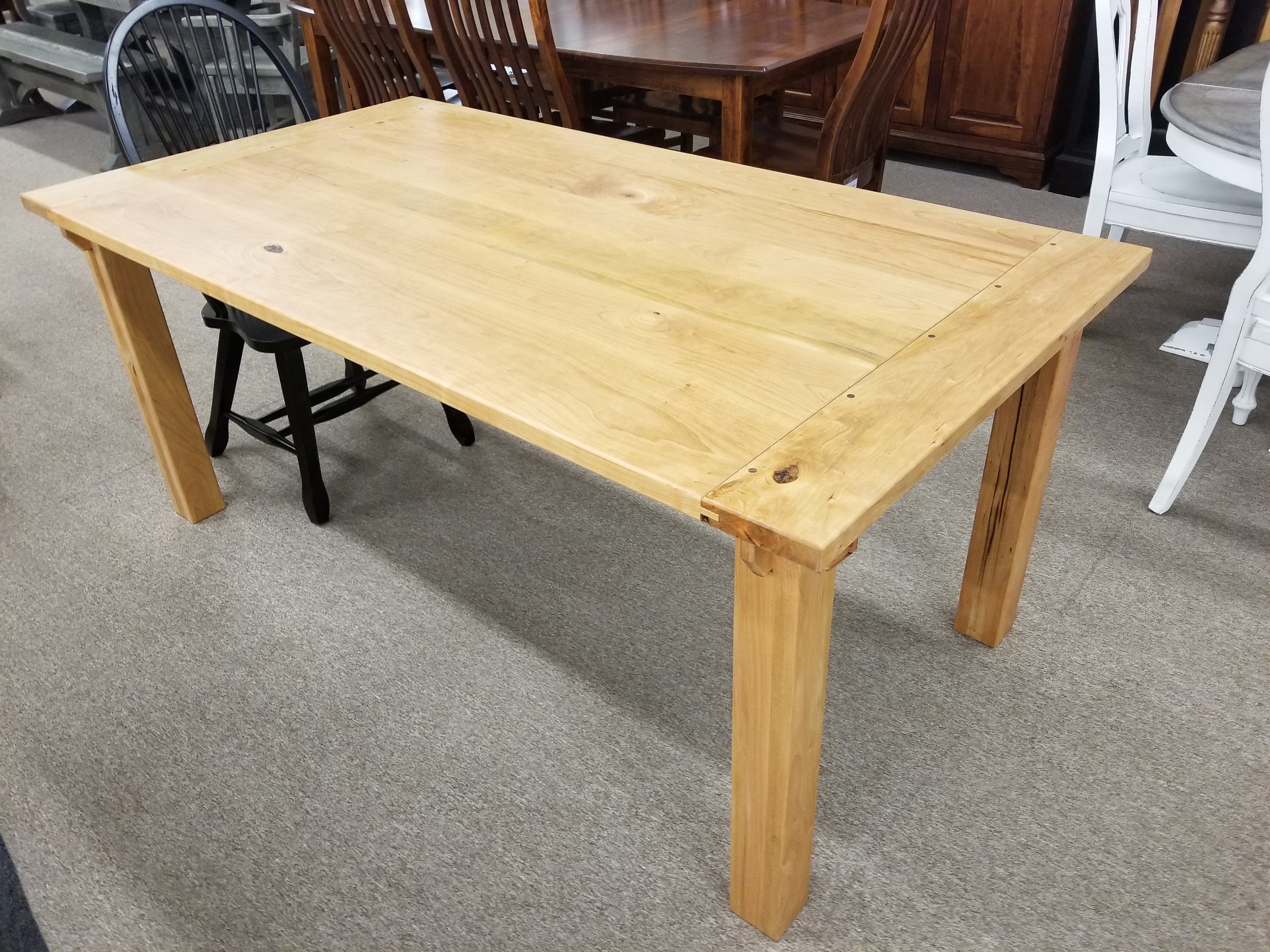 Breadboard Dining Table Etsy