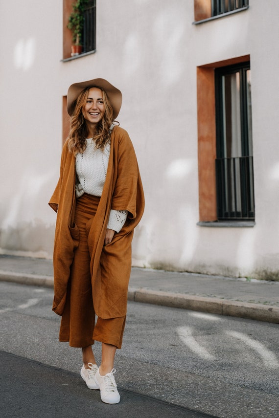 Mustard top kimono cardigan
