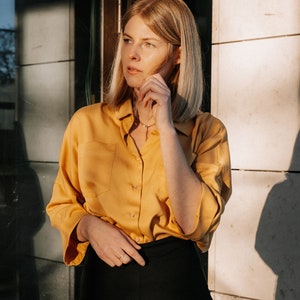 LILLY Blouse / Tencel / Lyocell / Yellow