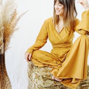 AURORA Bolero / Top / Cotton / Yellow / Mustard Yellow