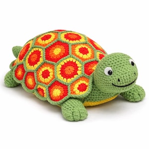 Vintage CROCHET  PDF PATTERNS /Terry the tortoise/ 4 crochet patterns  for  16" Toptoise  /Digital Download/Doll/ English