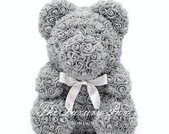 the luxury box rose teddy bear