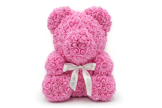 baby blue rose bear
