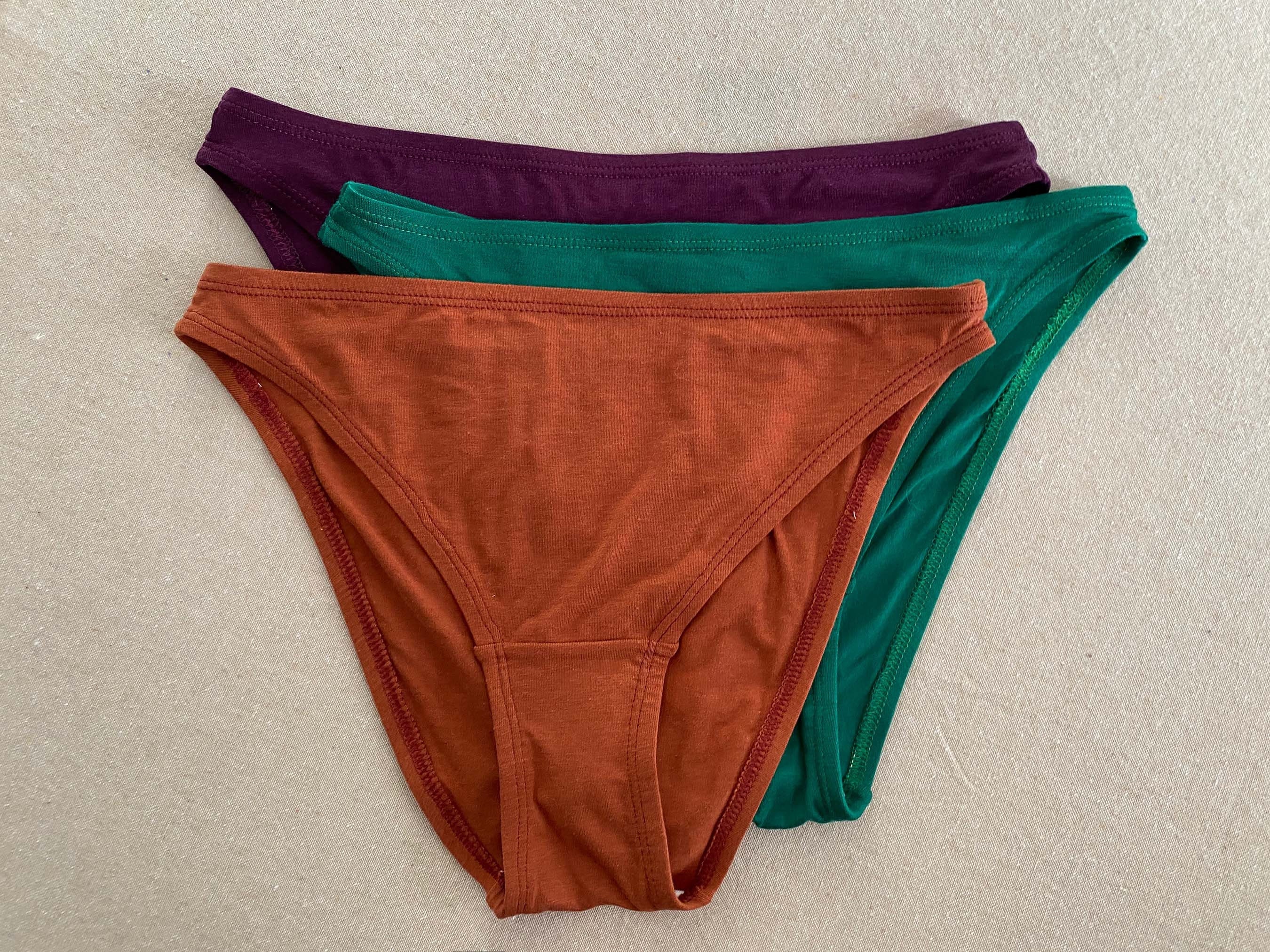 Thong Undies in Rust by Lotus Tribe Clothing. Women's G String