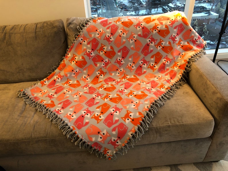 Foxy Baby Blanket Etsy