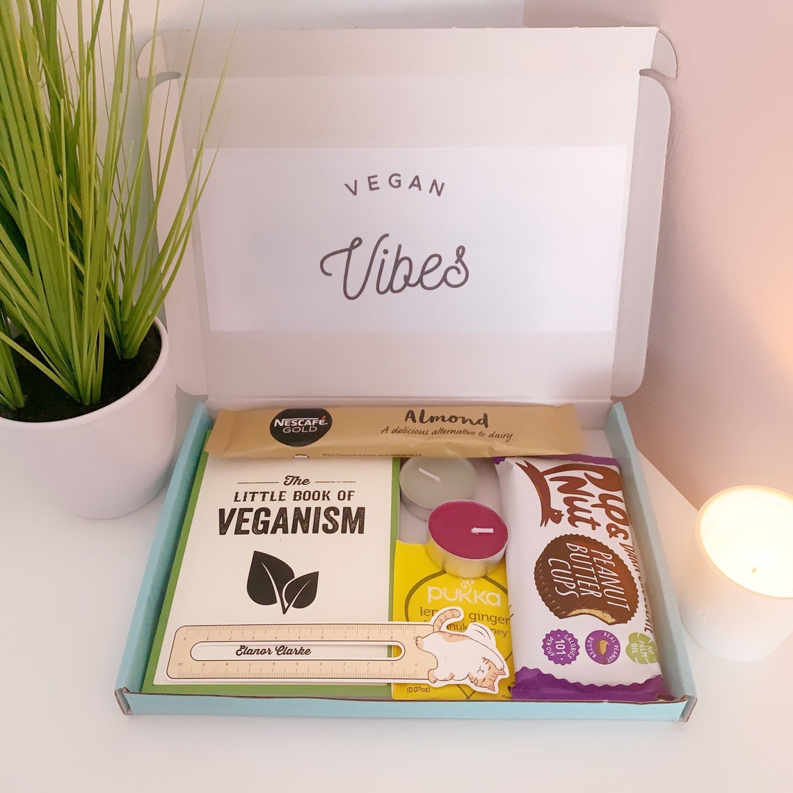 Vegan Letterbox Book Gift Set. Birthday for Women Self Care Etsy