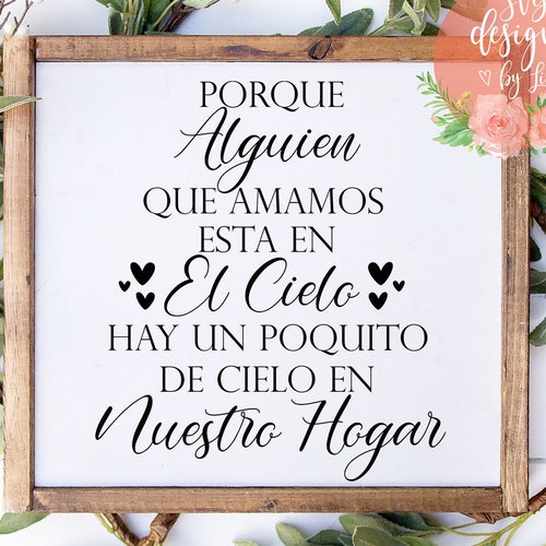 Recordarte Memorial Quote Remembering You Spanish SVG File Etsy