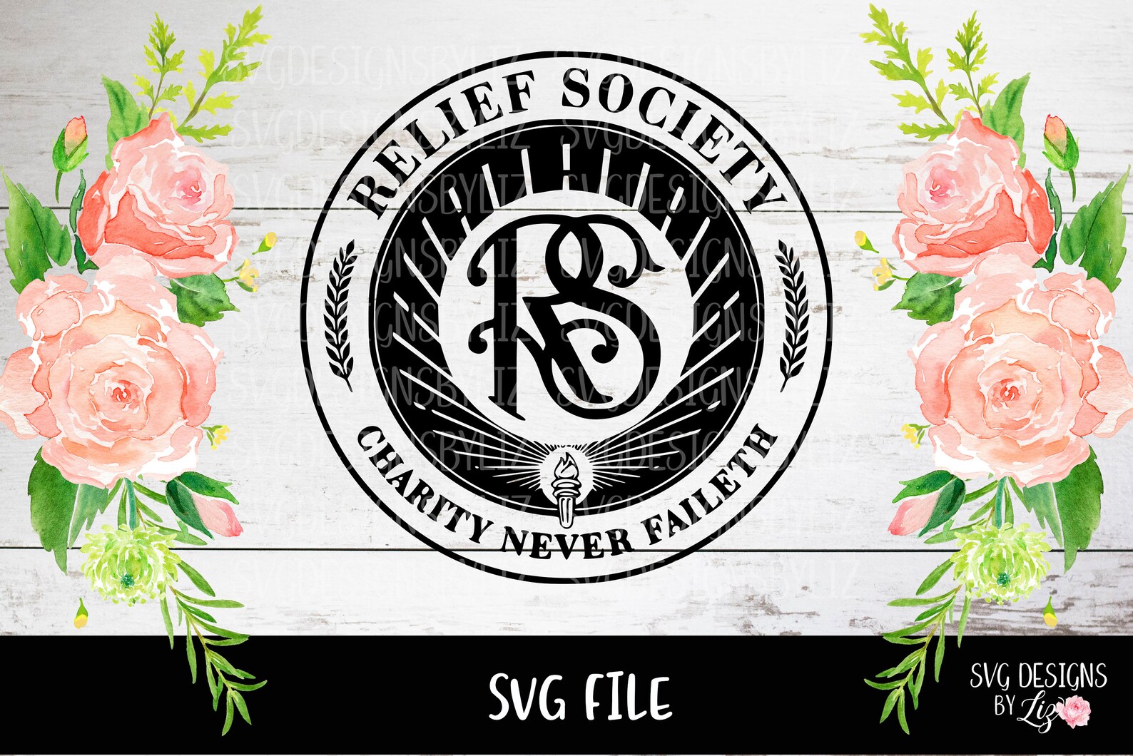 Relief Society Logo Svg File Lds Relief Society Cut Vector Etsy