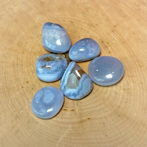 Blue Lace Agate Tumbled Stone