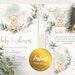 Editable Teddy Bear Baby Shower Invitation Set Bear Themed Invite Bundle, Printable BearBalloons Invitations Package, Pack template download