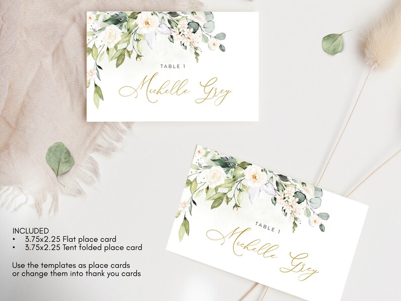 Editable Printable Table Name Card Baby Shower Place Cards | Etsy