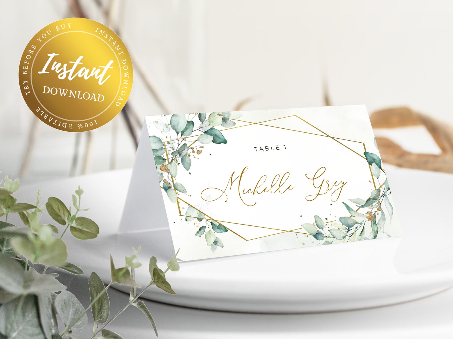 Editable Printable Table Name Card - Il 1588xN.3812813862 5atm 