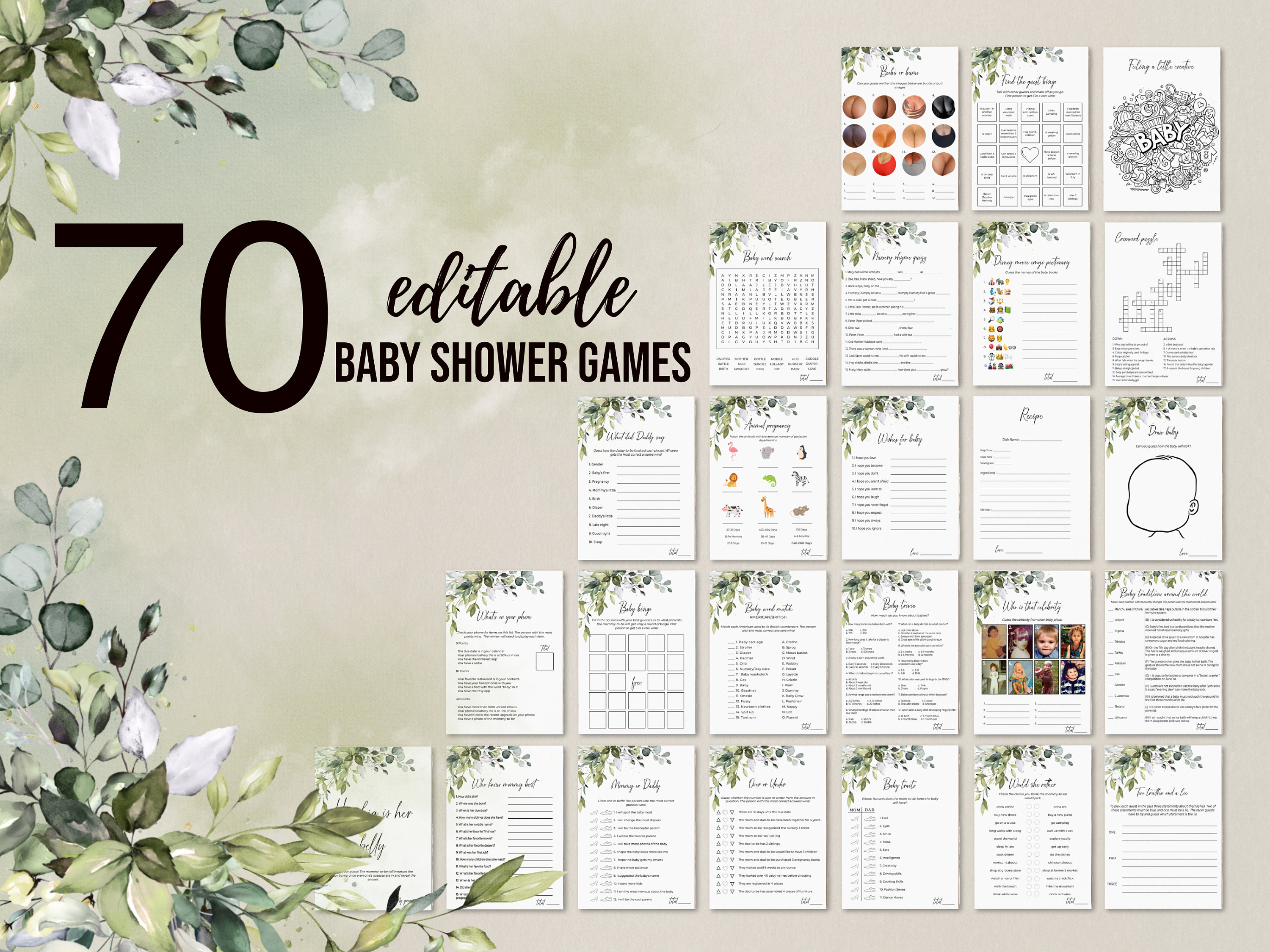 Party Supplies Party Favors & Games Paper & Party Supplies Virtual Baby