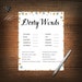 Dirty Words Game for Ladies Night, Bachelorette Party, Bridal Shower ...