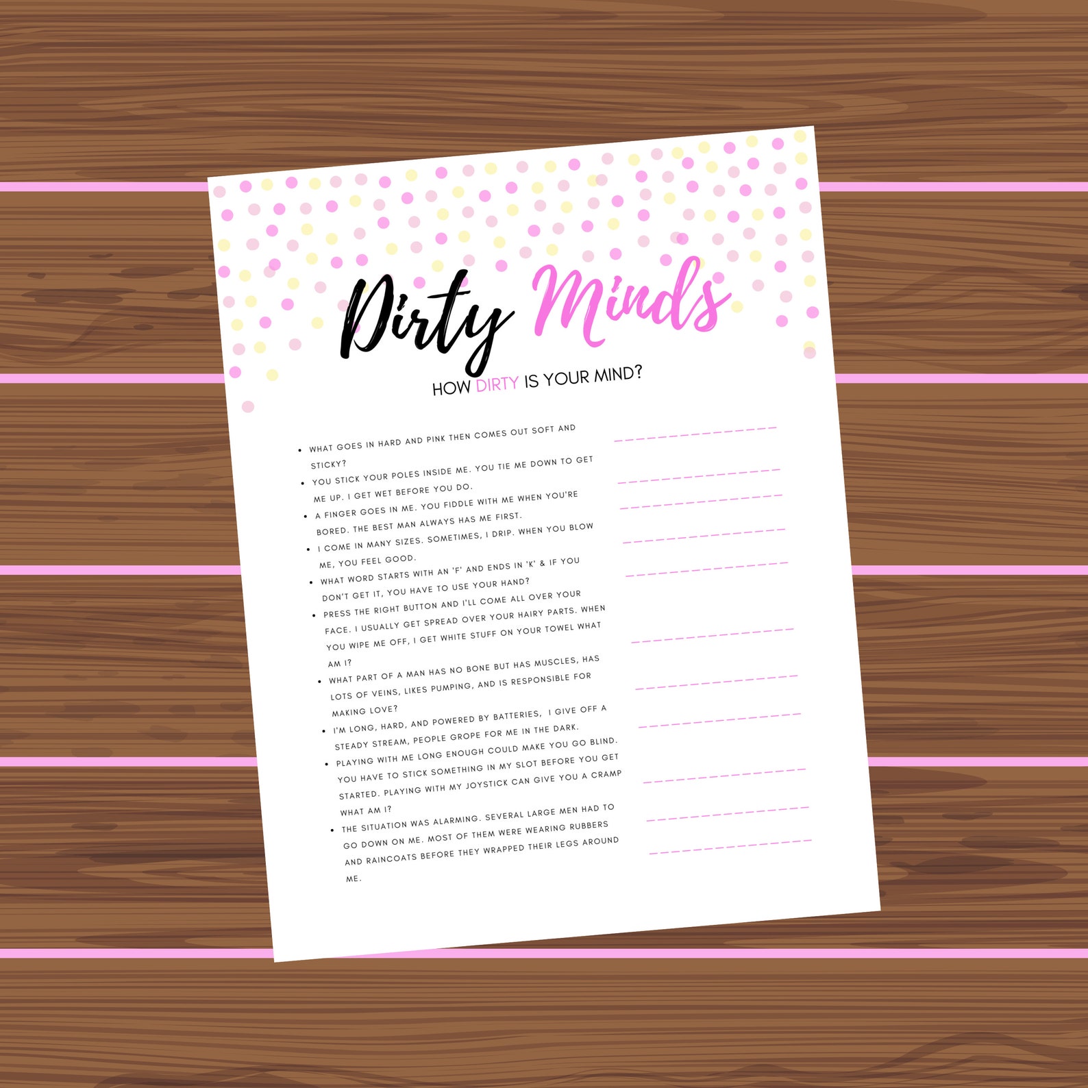 Dirty Minds Bundle | Party Game Pack Bachelorette | Ladies Night ...