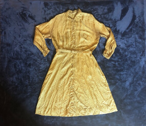 XL | 1950s Novelty Typewriter Print Dress