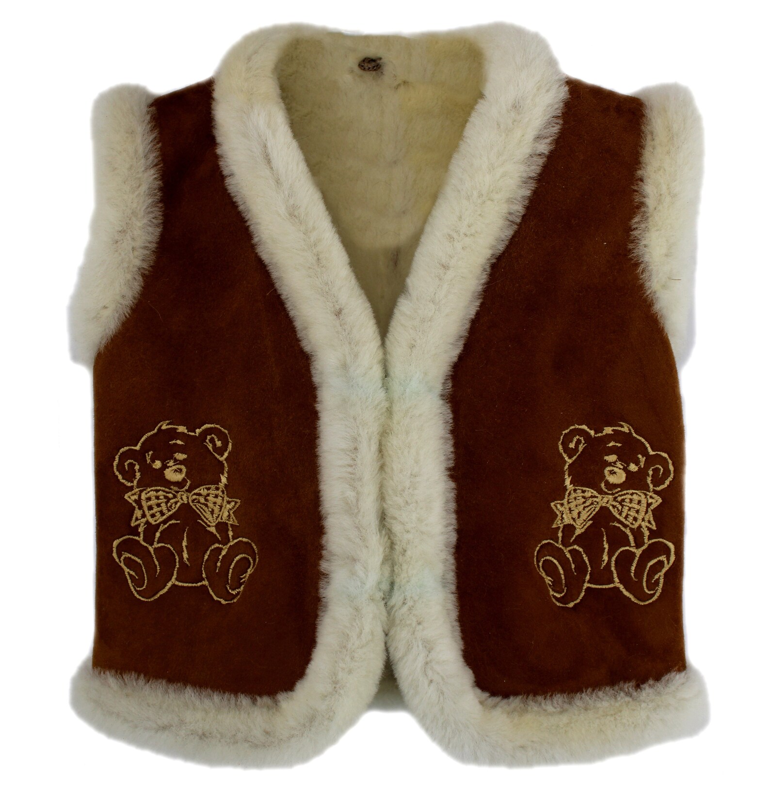 DX Children's Baby Gilet Vest Natural Sheepskin Lambskin Etsy