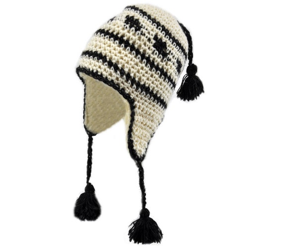 Buy DX Women's/ Men's Sheep Wool Earflaps Hat Cap, Genuine