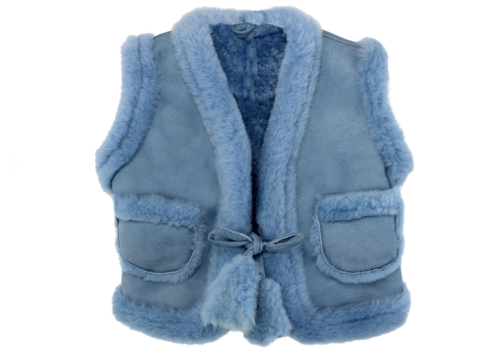 DX Children's Baby Gilet Vest Natural Sheepskin Lambskin Etsy