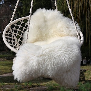 DX Sheepskin , Lambskin , 100% real , naturla sheepskin, ivory white 110-115 cm !!!!