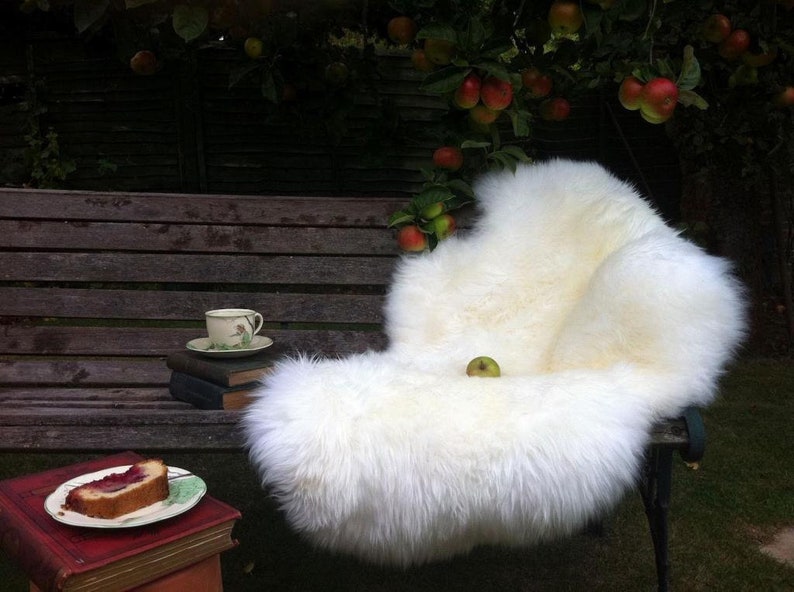 DX Sheepskin Lambskin 100 Real Naturla Sheepskin Ivory Etsy