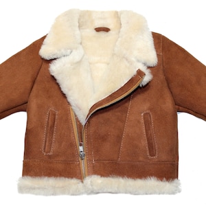 Winter children's Baby natural sheepskin , Lambskin Biker Jacket, genuine lambskin, Leather , parkaboy, girl jacket warm, fur,