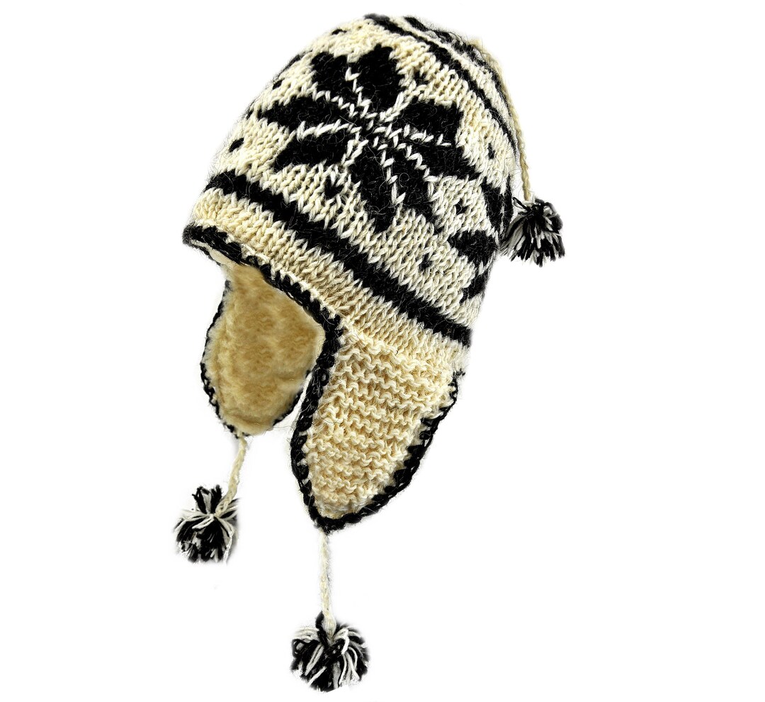Fan-O-Menal Cappello Berretto Invernale Ricamato - Aquila | Berretto Di Lana Unisex | Maglia Termica 54801 | Colore Nero