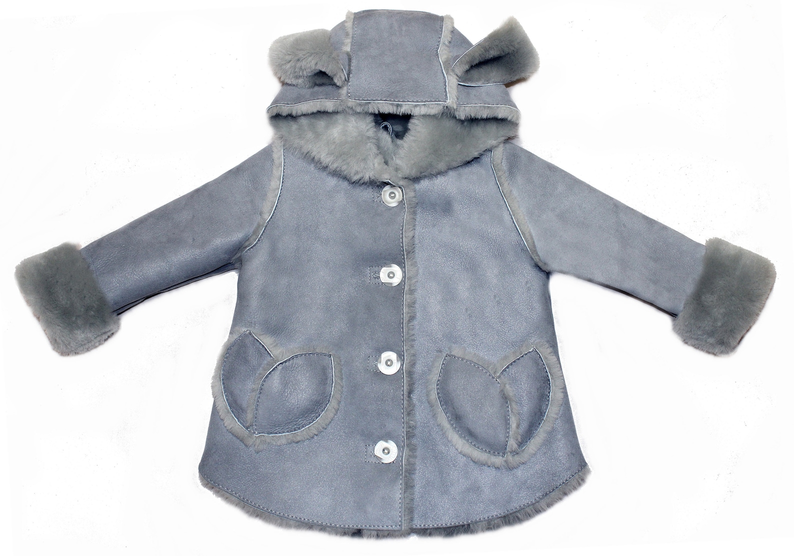 Winter Children's Baby Natural Sheepskin Lambskin Coat Etsy