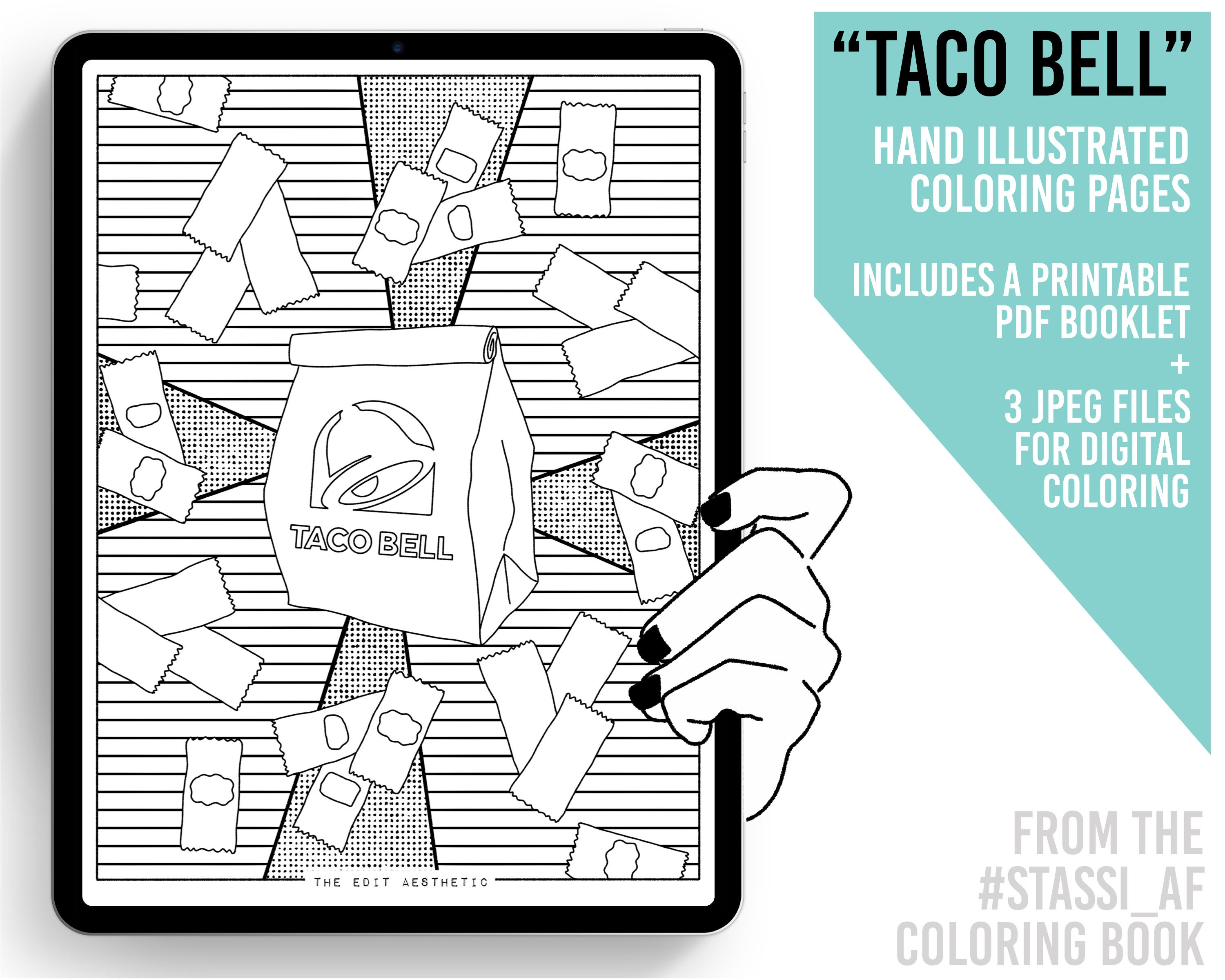 Taco Bell Coloring Pages ubicaciondepersonas.cdmx.gob.mx