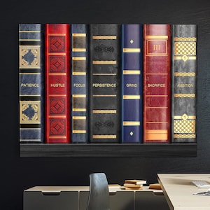 Shelf To Success II - Canvas wall art, Wall prints, Framed wall art, Canvas print, Extra large canvas wall art, Home office decor