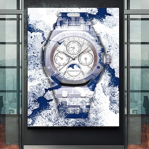 Audemars Piguet Perpetual IV - Canvas wall art, Wall prints, Framed wall art, Canvas print, Extra large canvas wall art, Home office decor