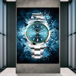 Rolex Milgauss XIV - Luxury Watch Artwork, Canvas Wall Art, Modern Wall Art, Watch Poster, Custom Canvas Prints, Watch Art