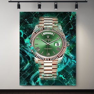 Rolex Day Date IV - Canvas wall art, Wall prints, Framed wall art, Canvas print, Extra large canvas wall art, Home office decor, Rolex Print