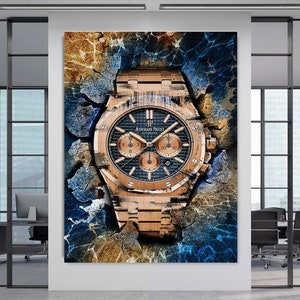 Audemars Piguet Royal Oak XIV - Luxury Watch Artwork, Canvas Wall Art, Modern Wall Art, Watch Poster, Custom Canvas Prints, Watch Art